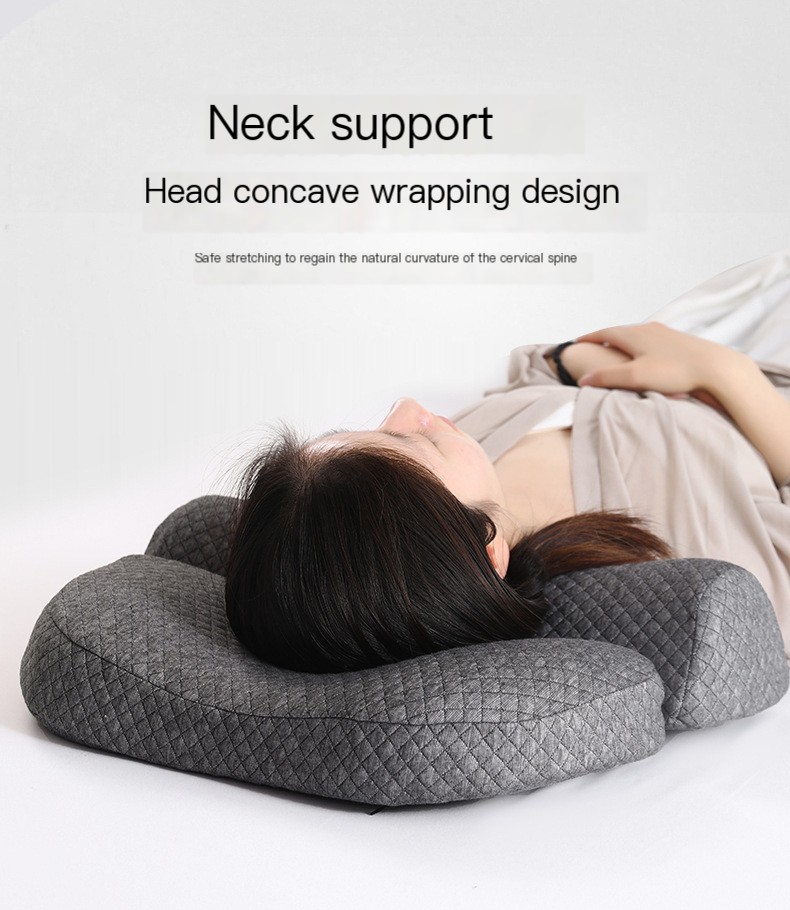 Ergonomic design pillow for cervical support and improved sleep quality.