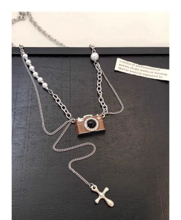 Camera pendant necklace