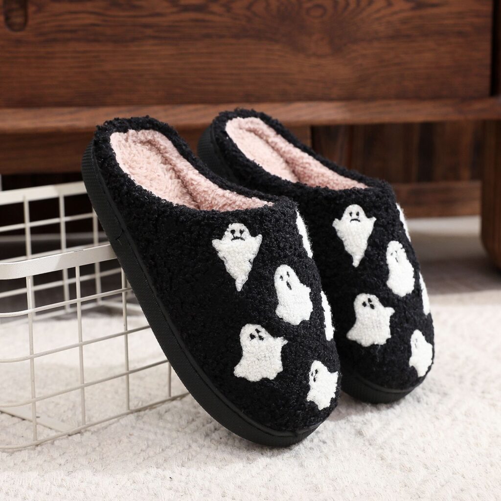 Halloween Slippers-Six Little Ghosts